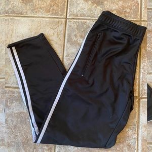 Revoke black and white joggers